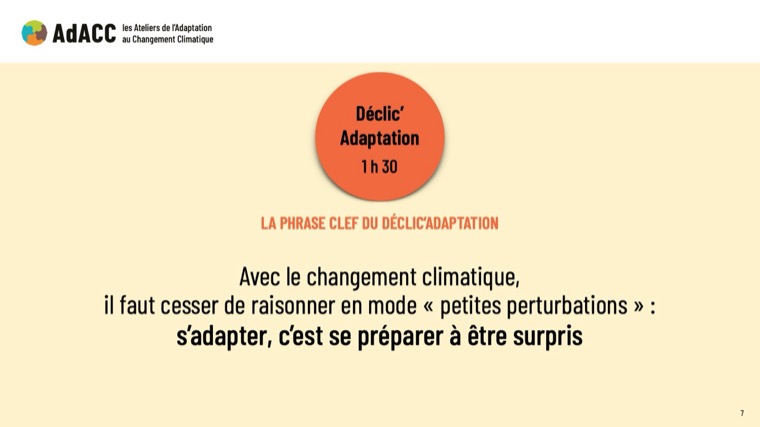 Les Ateliers de l'Adaptation au Changement Climatique (AdACC) · planche 6